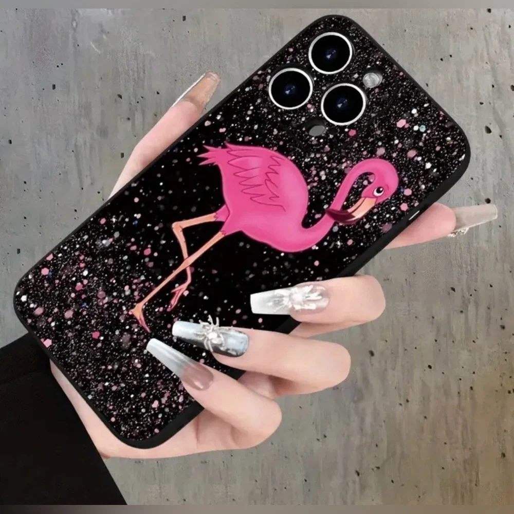 IPhone 14 Max Pro Pink Flamingo Cell Phone Case NWT